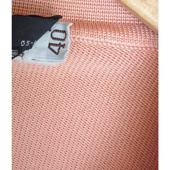 Vintage Givenchy Sport Collared Cardigan Orange 40 - Picture 10 of 10